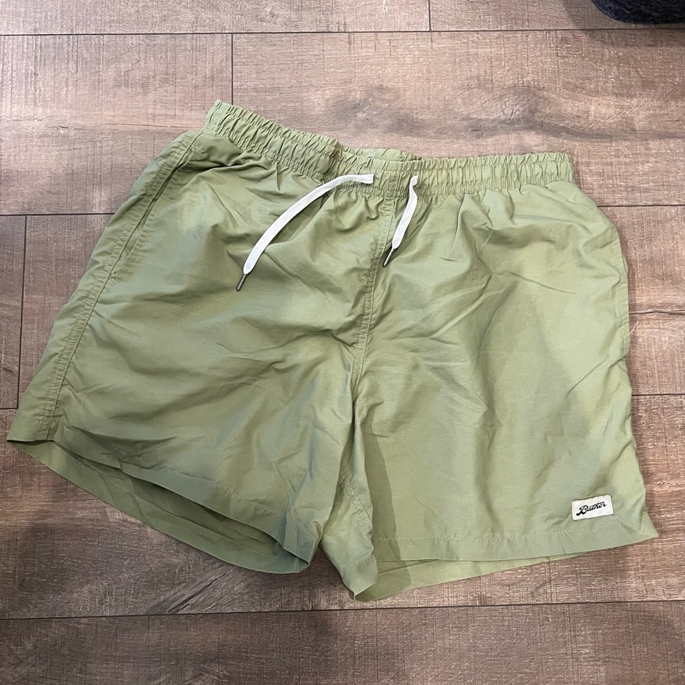 Bather green swim trunks
